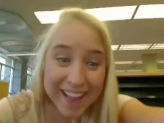 College teen with splendid boobs squirts hard in library - yourcamz.com