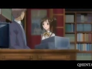 Hentai mademoiselle Sucks Professors phallus In Library