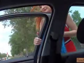 Cheerleader Eva Berger Got A Ride By Stranger And Fucked