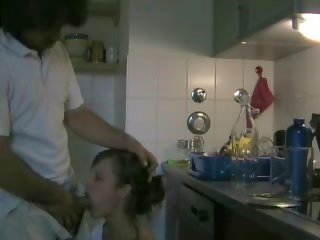 Fantastic couple having some sensational stimulating dirty movie movie sex movie in the kitchen