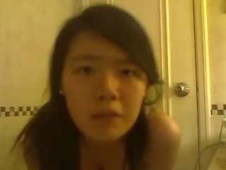 Asian Teen prostitute Stripping And Fingering