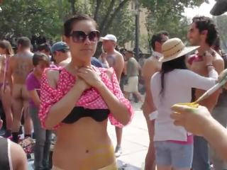 2014 mexico wnbr - khỏa thân phụ nữ & đàn ông thân thể painted trong square