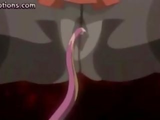 Hentai rubia follada por tentáculos