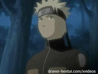 Naruto hentai - dvigubai įsiskverbė sakura