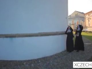 Bizzare dorosły wideo z catholic zakonnice! z potwór!