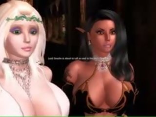 Fascinating Animated Elf With Huge Melons