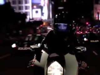 Mischa Brooks Bending Over Motorcycle For manhood
