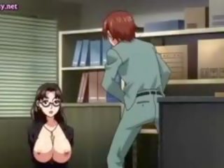 Anime Milf In Stockings Pleasuring cock