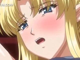 First-rate blondynka anime wróżka cipa uderzyłem hardcore