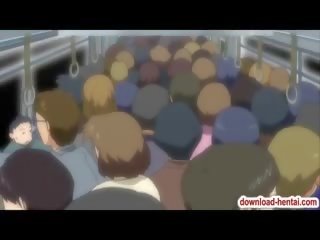 Hentai girlfriend Fucked By A Perv In The Express Train