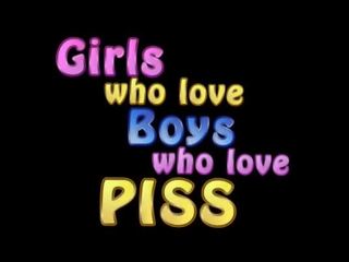 Girls who love blokes who love piss 1