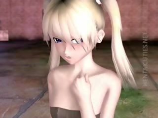 Pigtailed 3D Anime goddess Gets Fucked