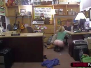 Charming Blonde Woman Gets Hammered By Shawn In His Office