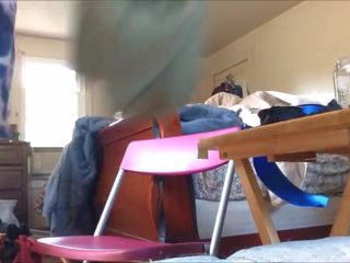 Wet Pussy Humps a Chair and Grinds both the Floor and Pillow!