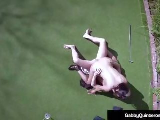 Meximilf gabby quinteros smashing 性交 上 高爾夫球 green.