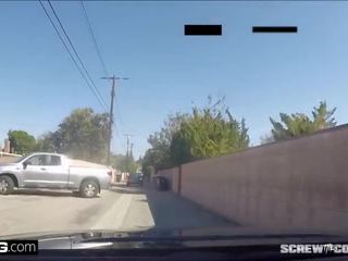 Lana Rhoades takes a cops pecker for a test drive