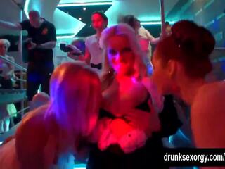 Bi club babes having public dirty video orgy