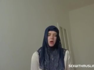 Real estate agent man fucks cute hijab woman
