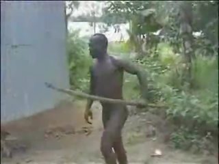 Superb teruk mentah keras warga afrika hutan seks / persetubuhan!