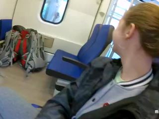 Real Public Blowjob in the Train | Pov Oral Creampie by Mihanika69