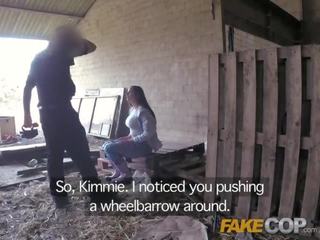 Fake pulisi farmers perek fucks cops truncheon