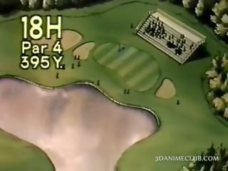 Anime sweetie susitrenkiau šuniškas stilius apie as golfas laukas